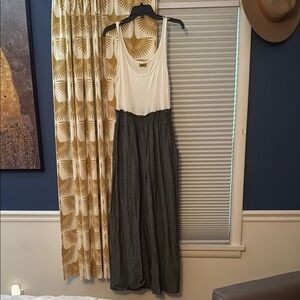 White Tank and Denim Romper